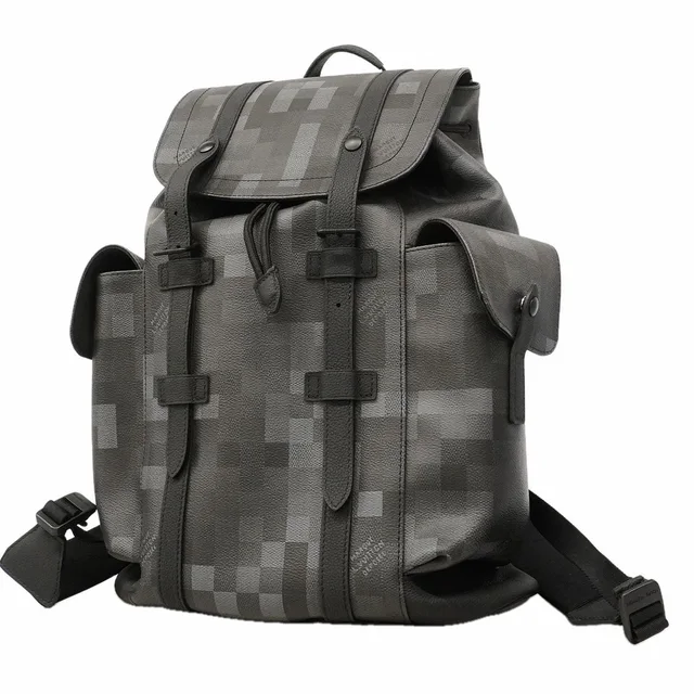 Louis Vuitton Backpack Damoflage Christopher MM Black in Black from The Reluxe