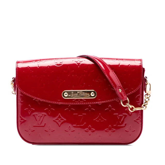 Red Louis Vuitton Monogram Vernis Rodeo Drive Shoulder Bag in Red Leather from Designer Revival