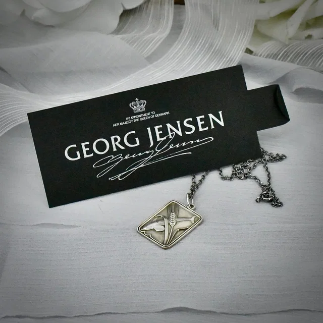 Georg Jensen 925 S Denmark Sterling Silver Dolphin Pendant Necklace Vintage Box in gray|silver from Poshmark