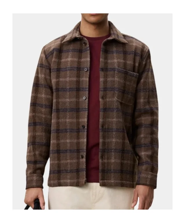 Les deux Caribou check-pattern button-up jacket, photo 2 of 4 from SENSER