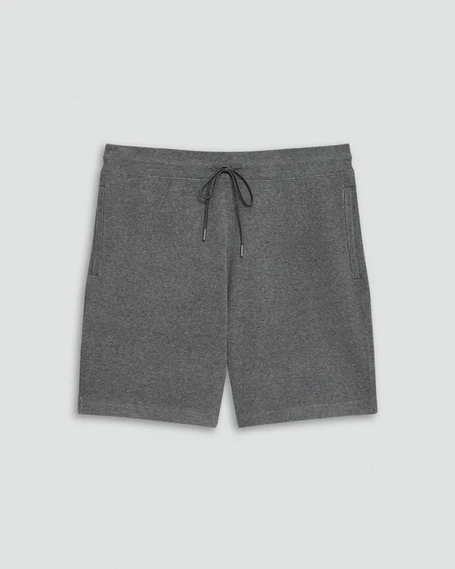 Theory Sweat Short in Light Bilen in MEDIUM GREY 62% Viscose, 38% Polyester; Exclusive Of Elastic, photo 6 of 12 from Theory