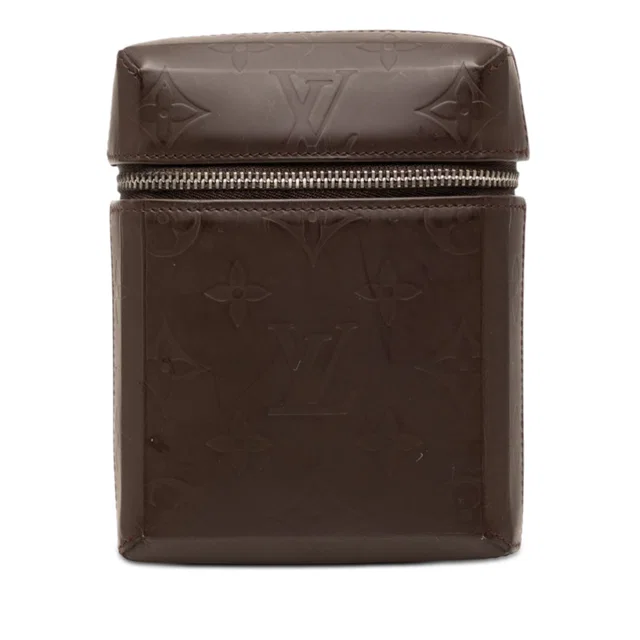 Brown Louis Vuitton Monogram Glace Ray Belt Pouch in Brown Leather from Designer Revival