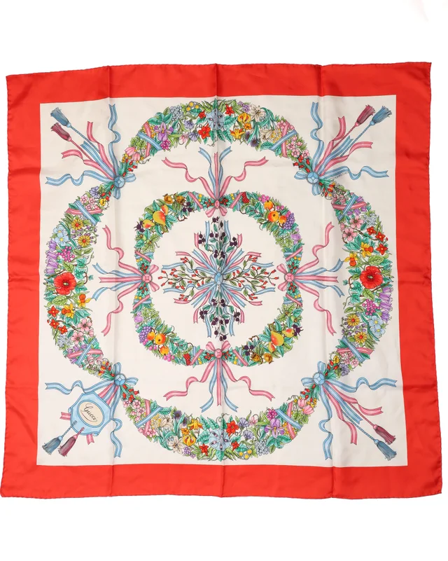Gucci 90 Silk Scarf in Silk from A Retro Tale, photo 2 of 2
