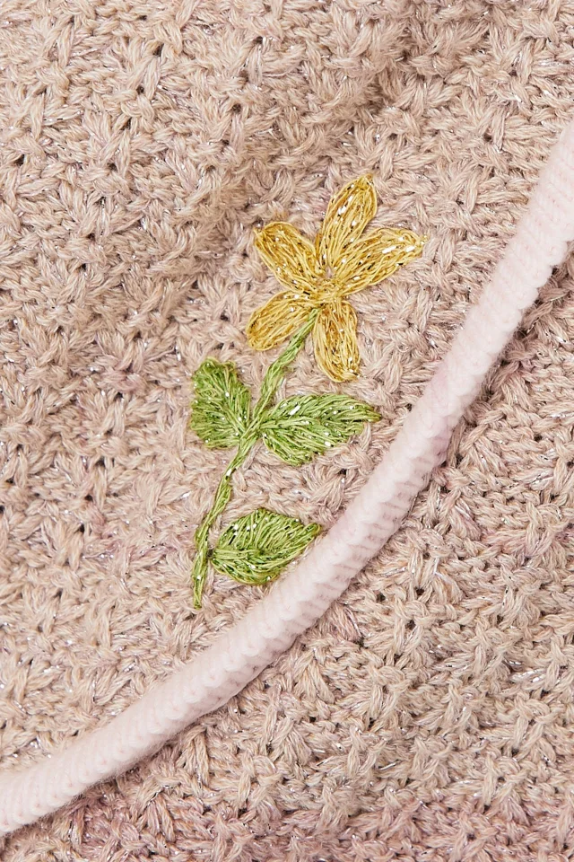 Cormio Chiara embroidered crocheted metallic cotton-blend mini skirt, photo 4 of 4 from THE OUTNET