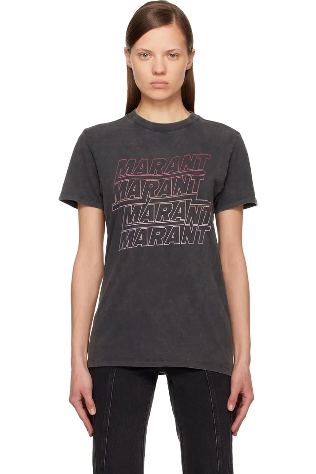 Isabel Marant Etoile Black Zoeline T-shirt, image 1 of 1 from SSENSE