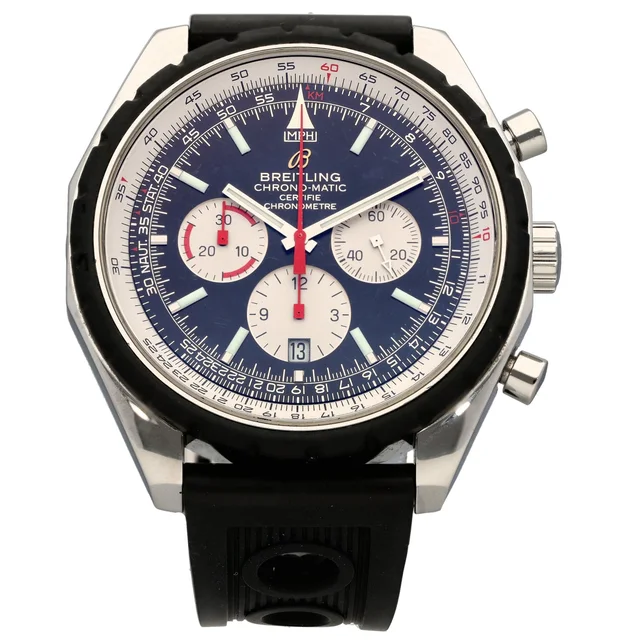 Breitling Chronomatic A14360 49mm Stainless Steel Watch from H&T