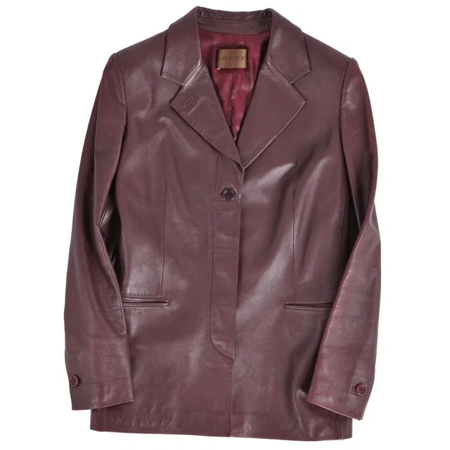 Loewe Jacket Te la de Leather Lambskin in Lambskin from The Reluxe