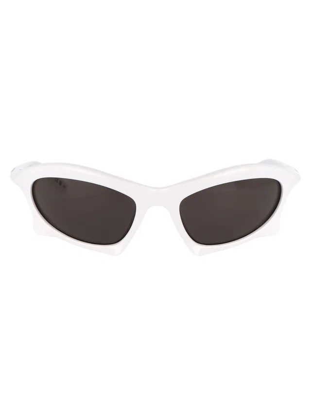 Balenciaga Bb0229s Sculptural Acetate Sunglasses — White in White from HEWI