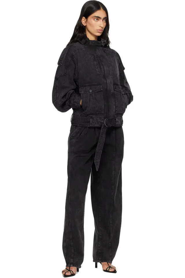 Isabel Marant Black Isalya Denim Jacket, photo 4 of 4 from SSENSE
