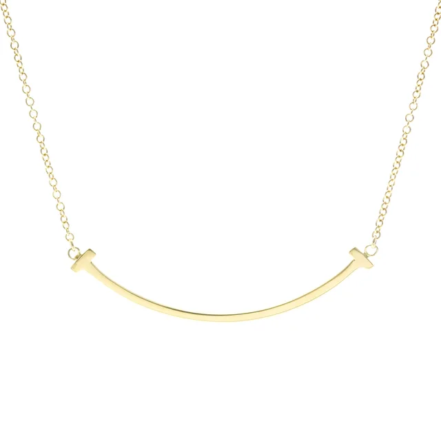 T Tiffany T Smile Small Size Necklace Yellow Gold (18K) No Stone Women in Gold Yellow gold (18K) from Elady