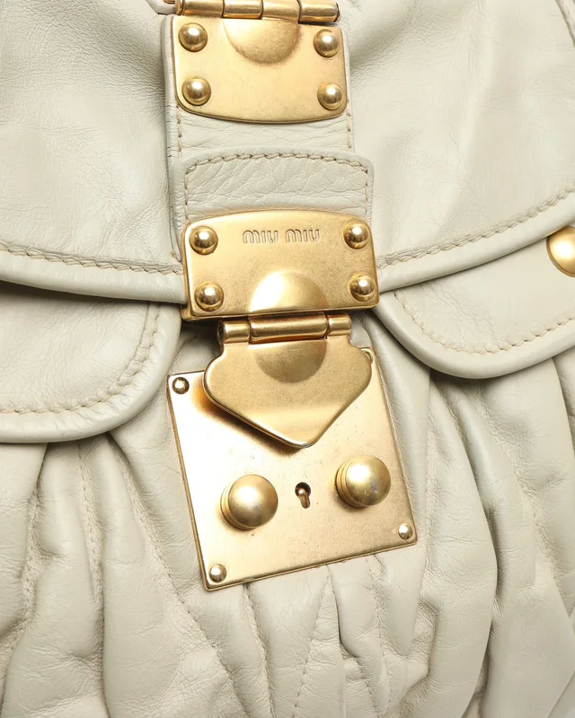 Miu Miu Matelassé Coffer Bag in Satin from A Retro Tale, photo 6 of 8