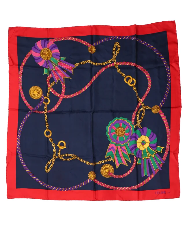 Celine 90 Silk Scarf in Silk from A Retro Tale, photo 2 of 3