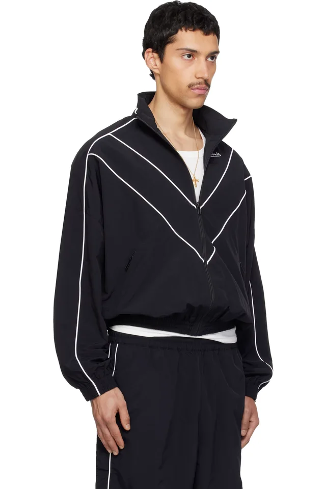 WILLY CHAVARRIA Black Bad Boy Track Jacket, photo 2 of 4 from SSENSE