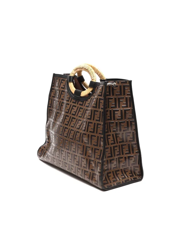 Fendi Zucca Runaway Bag in Raffia from A Retro Tale, photo 2 of 9