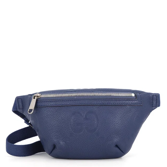 Gucci GG embossed crossbody bag Navy658582 Leather in Leather from GALLERY RARE
