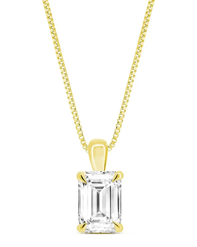 Amairah 14K 2.00 ct. tw. Lab-Grown Diamond Solitaire Pendant Necklace, image 1 of 1 from Rue La La