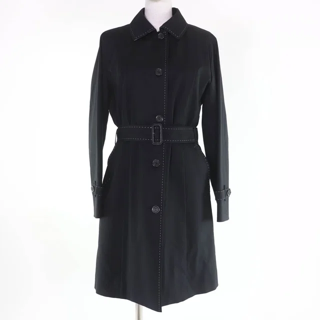 Burberry London Cotton Coat in Leather from LuxUness