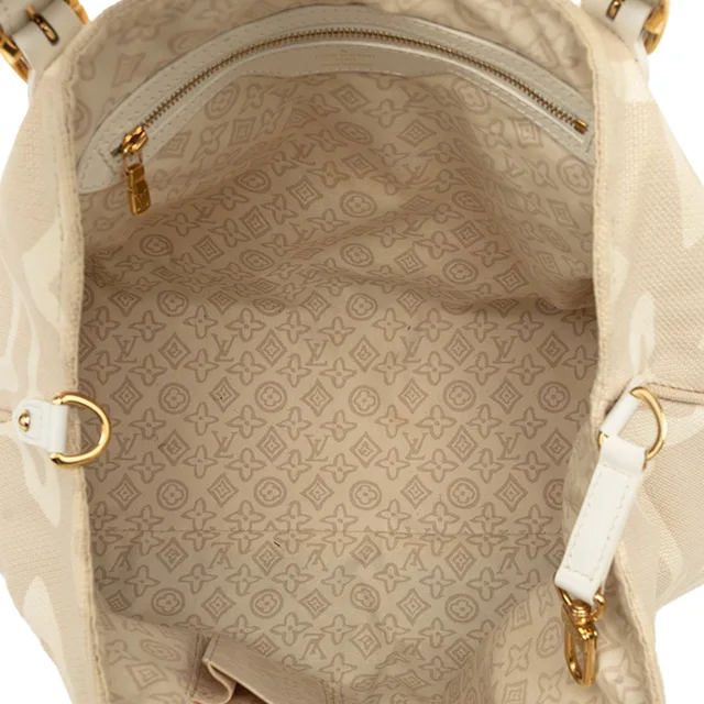 Beige Louis Vuitton Monogram Tahitienne Cabas PM Tote Bag in Beige Canvas from Designer Revival, photo 2 of 2