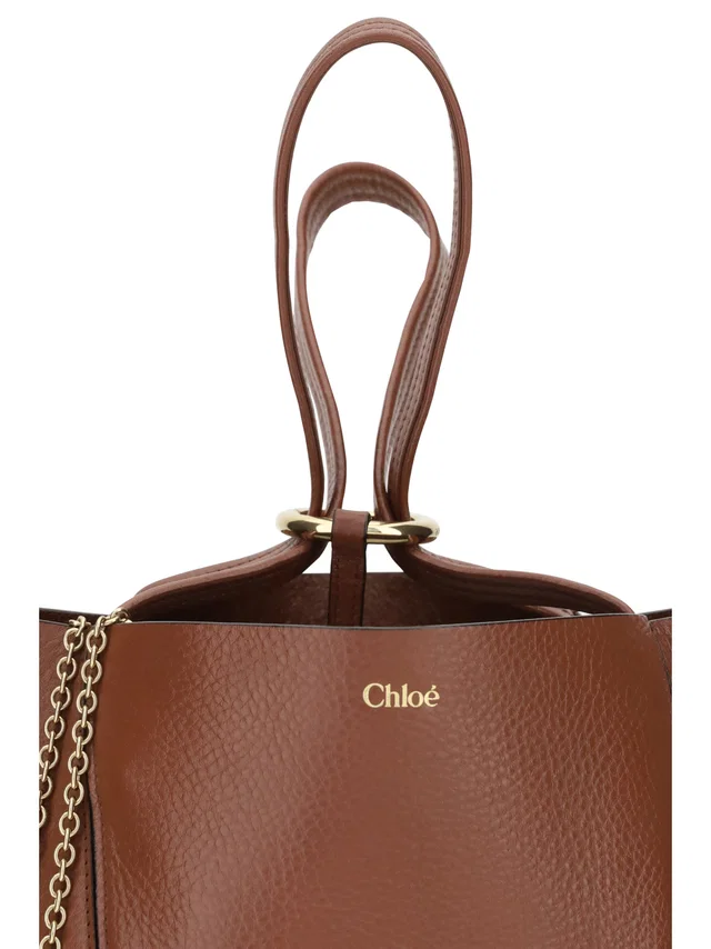 Chloé Shoulder Bag — Brown Calf Leather in Brown Calfskin from HEWI