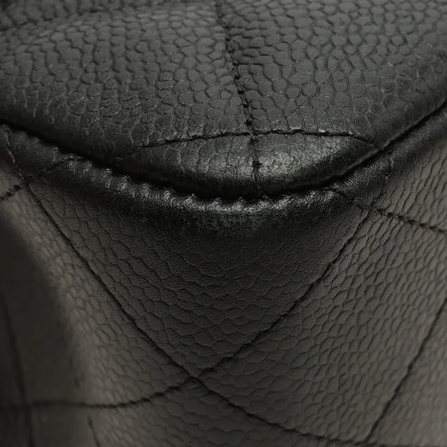 Chanel Classic Caviar Jumbo Double Flap Bag in Caviar leather from A Retro Tale, photo 6 of 10