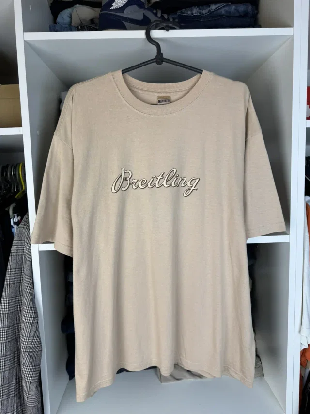 Breitling Vintage Instruments For Professionals T-Shirt in Beige, Men's (Size Large) in white|neutral from Grailed