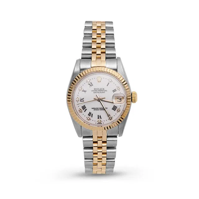 Rolex Datejust Automatic White Dial Ladies Watch 68273 WRJ in yellow|white|silver|gold|gray from Jomashop.com