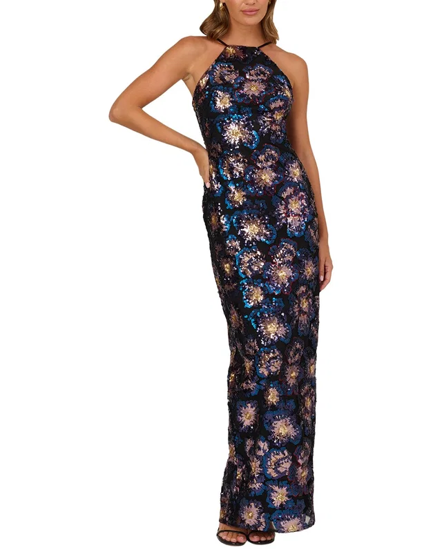 Adrianna Papell Sequin Long Dress, image 1 of 1 from Rue La La