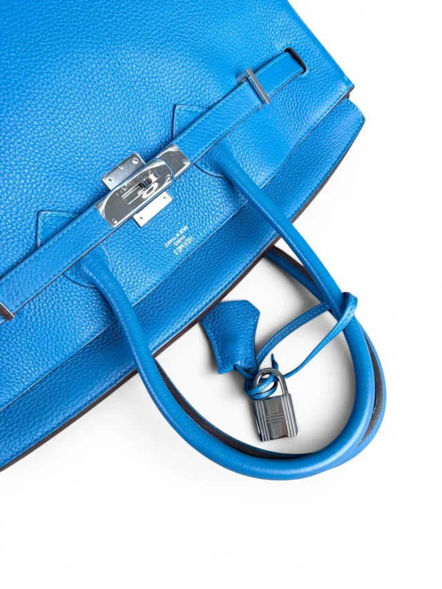 Hermès Bleu Zellige Togo Birkin 35 in Blue Togo leather from Season 2 Consign, photo 5 of 9