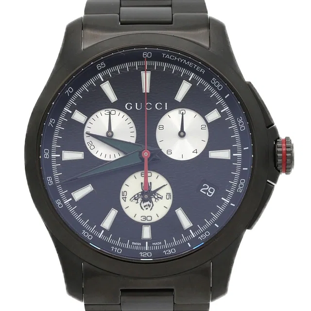 Gucci Timeless Chrono Pvd 126.2 SS Quartz Watch from The Reluxe