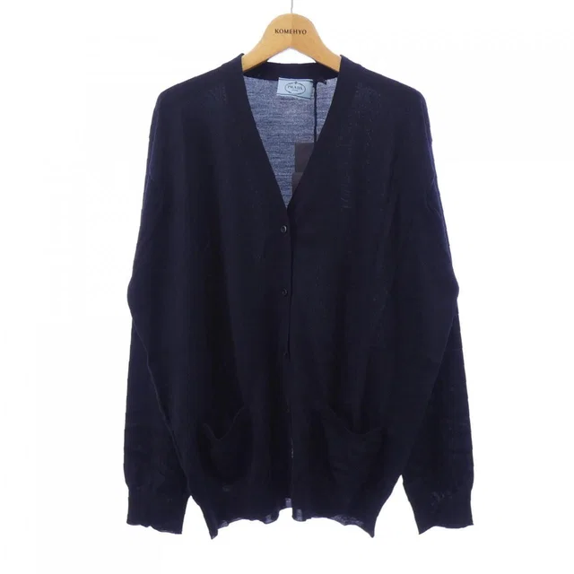 Prada Cardigan Navy in Navy from The Reluxe