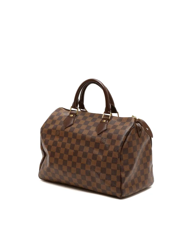 Louis Vuitton Damier Ebene Speedy 30 Bag in Brown Canvas from A Retro Tale, photo 2 of 9