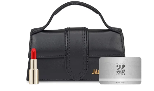 JACQUEMUS The Bambino bag in Black 100% cotton, 100% cow leather, photo 8 of 9 from 24S (Canada)
