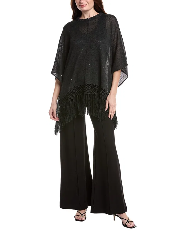 Brunello Cucinelli Linen & Silk-Blend Poncho, image 1 of 1 from Gilt