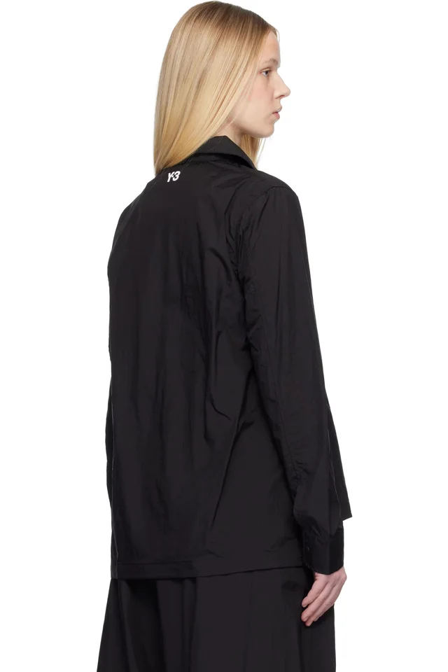 Y-3 Black 3S Shirt, photo 3 of 4 from SSENSE