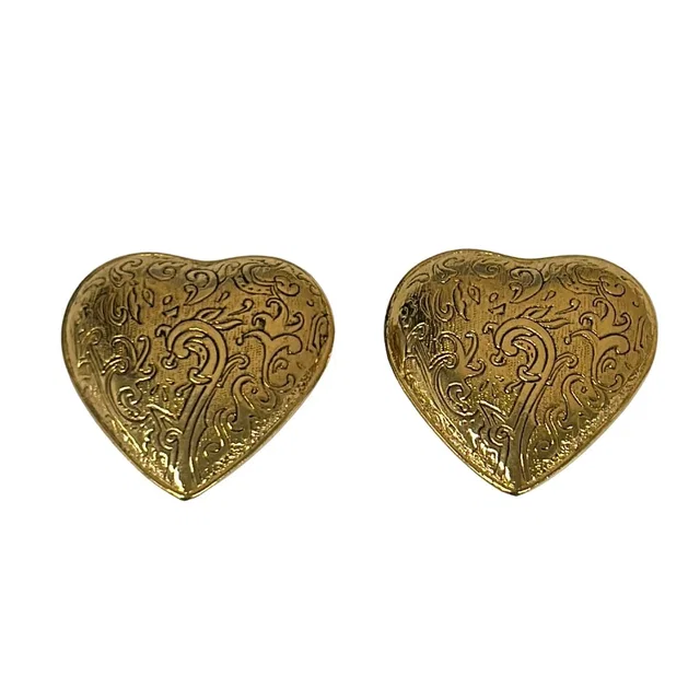 Saint Laurent Yves Earrings Gold in Gold from The Reluxe