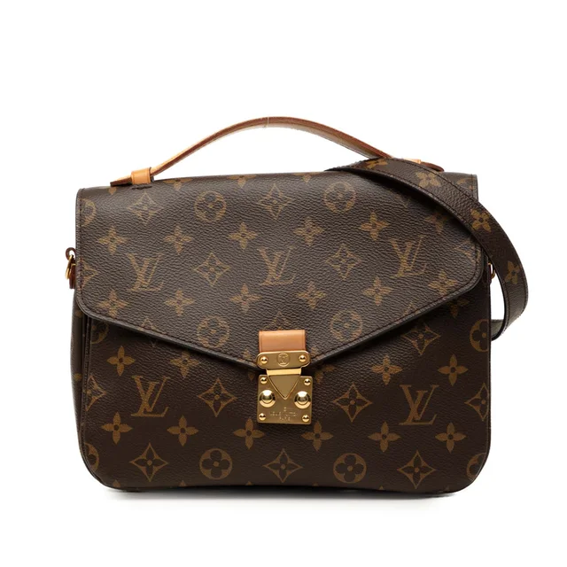 Brown Louis Vuitton Monogram Pochette Metis Satchel in Brown Coated canvas from Designer Revival, photo 1 of 1