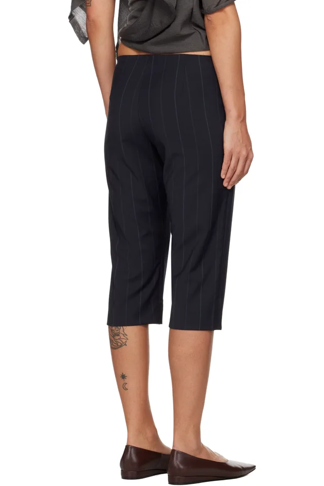 Paloma Wool Navy Tinas Shorts, photo 3 of 4 from SSENSE