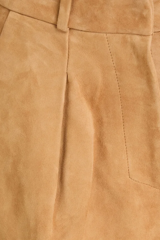 Halfboy Twill-Paneled Suede Wide-Leg Pants, photo 4 of 4 from THE OUTNET
