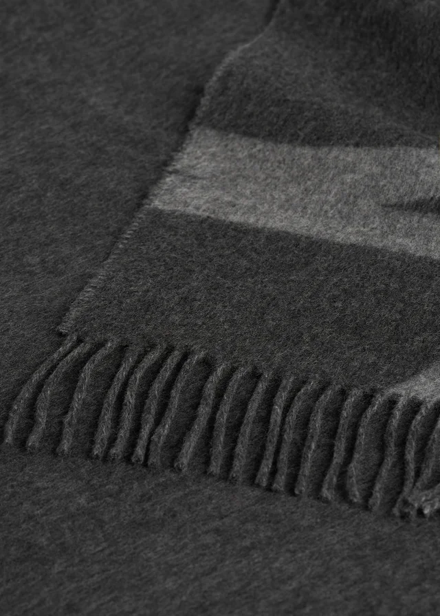 Toteme Monogram brushed wool scarf, photo 2 of 5 from SENSER