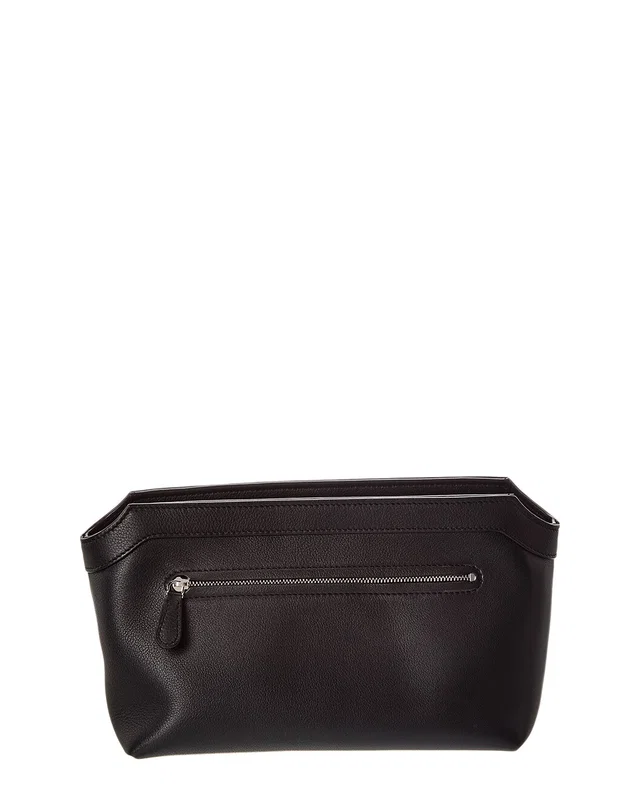 The Row Terrasse Zipped Leather Vanity Bag, image 1 of 1 from Gilt
