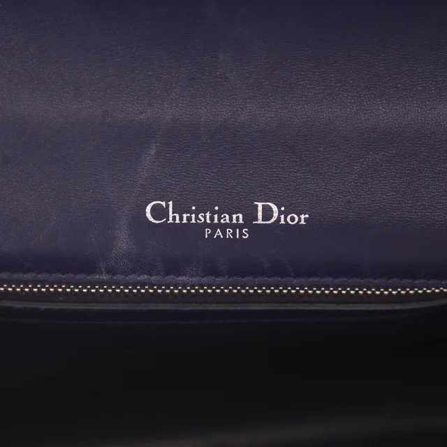 Diorama handbag by Dior in Blue Patent leather from Collector Square, photo 3 of 4