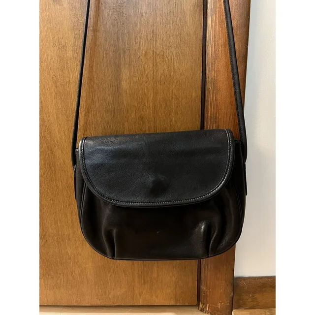 Coach Vintage Cafe Black Leather Flap Crossbody Bag in black Leather from Poshmark