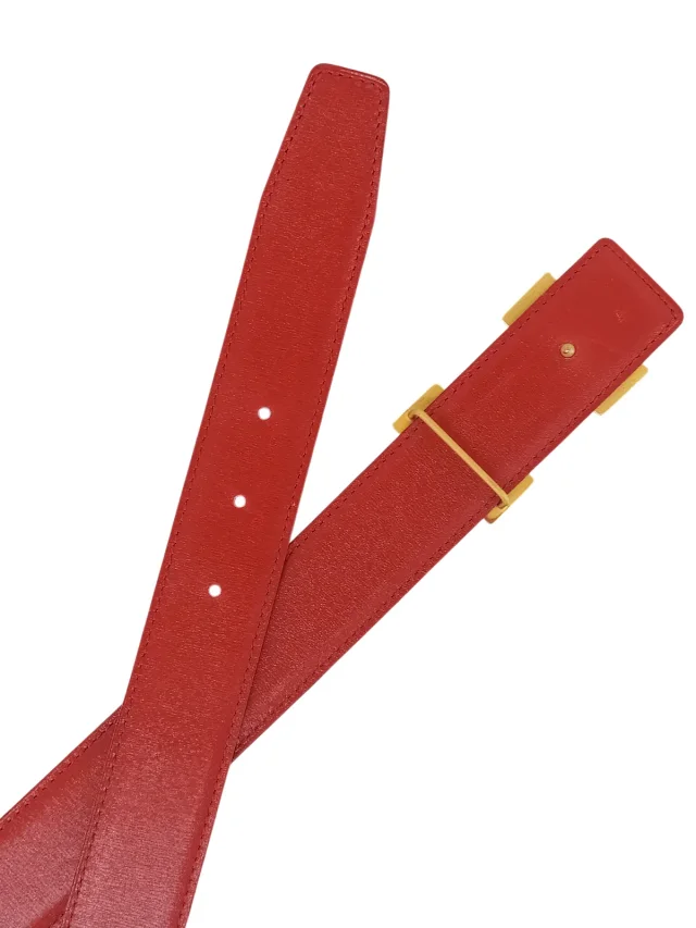 Hermès 1996 Constanze belt dark green/red from VINTAGE QOO TOKYO, photo 7 of 7