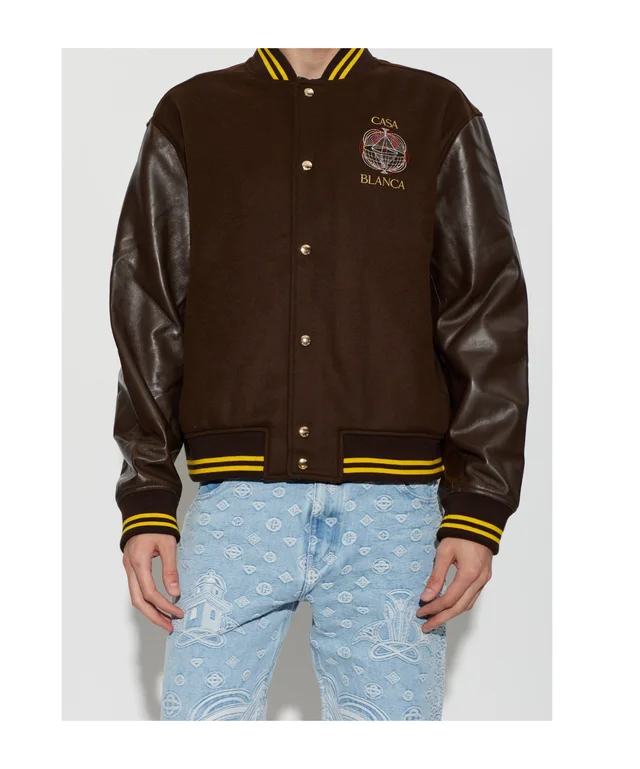 Casablanca Embroidered Varsity Jacket, photo 4 of 8 from SENSER