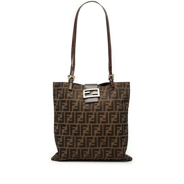 Brown Fendi Zucca Canvas Tote in Brown Canvas from Designer Revival