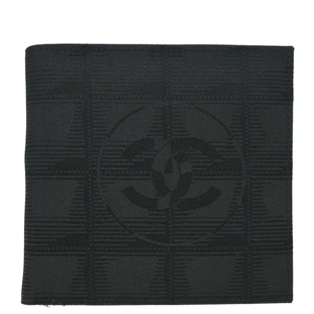 Chanel 2000-2001 Black Nylon New Travel Line Bifold Wallet in Black Nylon from AMORE Vintage Tokyo