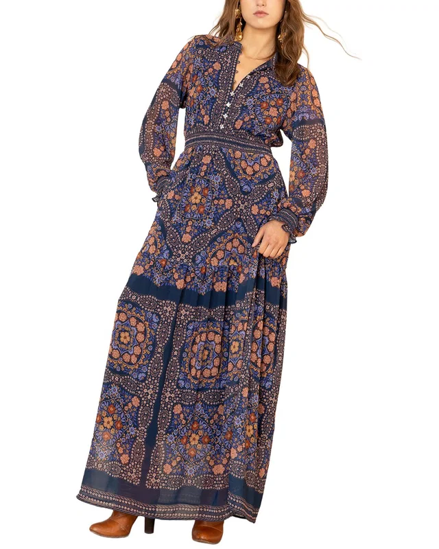 Hale Bob Marisol Long Sleeve Maxi Dress, image 1 of 1 from Rue La La