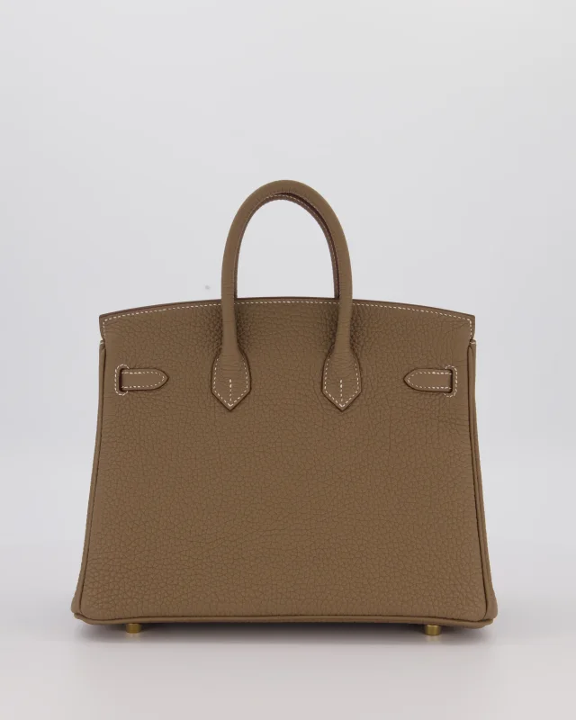 Hermès Birkin 25 Retourne Bag in Taupe Togo leather from Sellier, photo 7 of 12