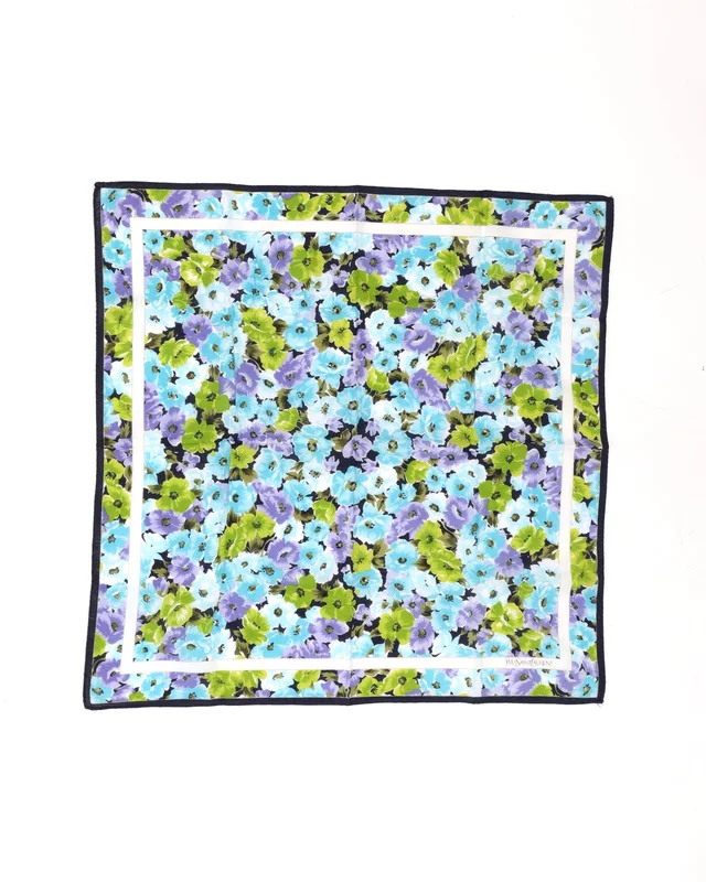 Saint Laurent 45 Floral Cotton Handkerchief from A Retro Tale, photo 2 of 2