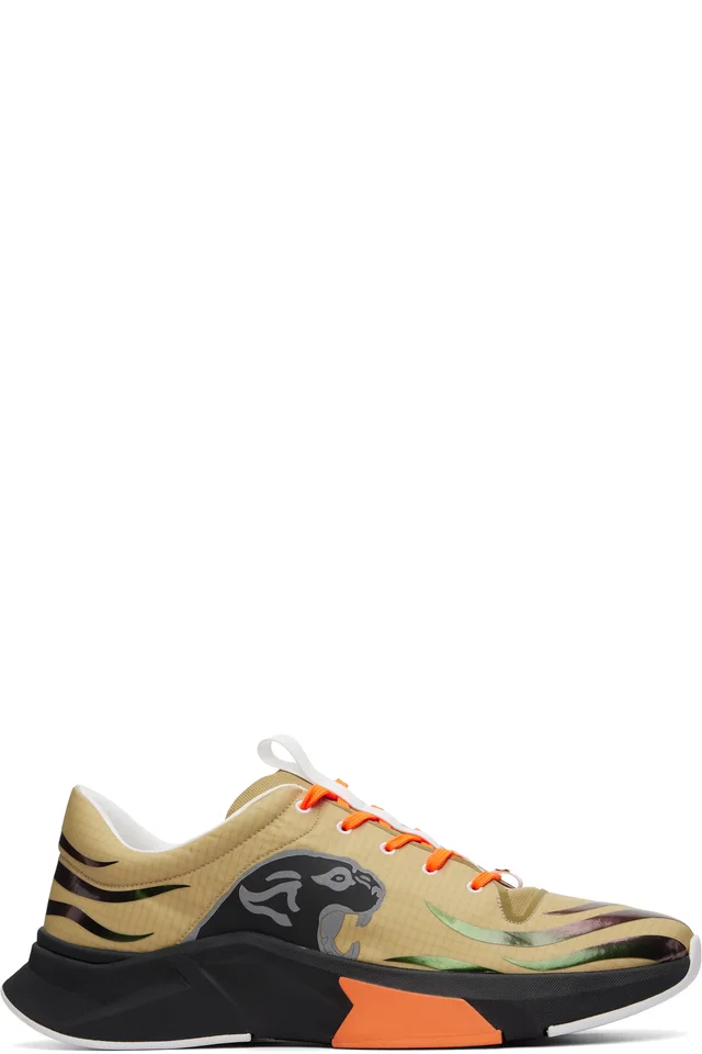 Valentino Garavani Khaki Panther Blaze Low-Top Sneakers, image 1 of 1 from SSENSE